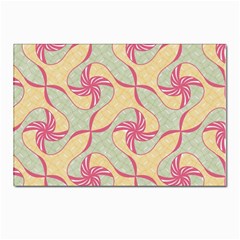 Abstract Pattern Design Scrapbooking Postcard 4 x 6  (pkg Of 10) by Paksenen