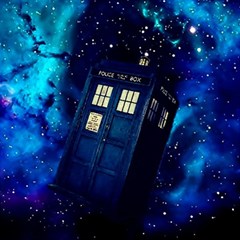 Tardis Doctor Who Space Galaxy Play Mat (square) by Cemarart