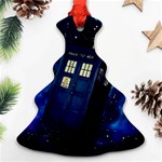 Tardis Doctor Who Space Galaxy Christmas Tree Ornament (Two Sides) Back