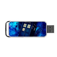 Tardis Doctor Who Space Galaxy Portable Usb Flash (two Sides) by Cemarart