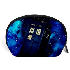 Tardis Doctor Who Space Galaxy Accessory Pouch (large) by Cemarart