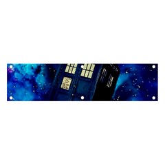 Tardis Doctor Who Space Galaxy Banner And Sign 4  X 1  by Cemarart