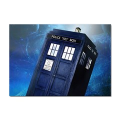 Tardis Doctor Who Space Blue Sticker A4 (100 Pack) by Cemarart