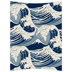 Japanese Wave Pattern Back Support Cushion by Cemarart