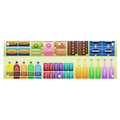 Supermarket Shelf Products Snacks Banner And Sign 6  X 2  by Cemarart