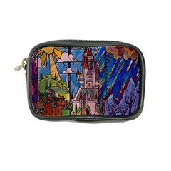 Castle Building Stained Glass Coin Purse by Cemarart