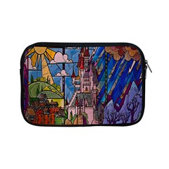 Castle Building Stained Glass Apple Ipad Mini Zipper Cases by Cemarart