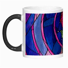 Enchanted Rose Stained Glass Morph Mug by Cemarart