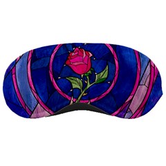 Enchanted Rose Stained Glass Sleep Mask by Cemarart