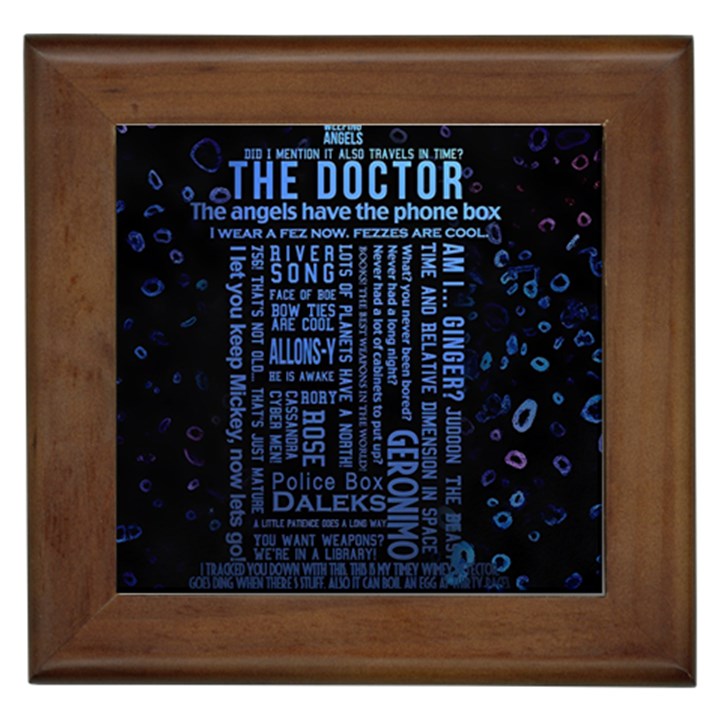 Doctor Who Tardis Framed Tile