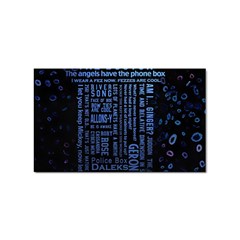 Doctor Who Tardis Sticker Rectangular (10 Pack) by Cemarart