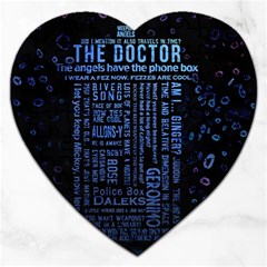 Doctor Who Tardis Jigsaw Puzzle (heart) by Cemarart