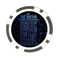 Doctor Who Tardis Poker Chip Card Guard (10 Pack) by Cemarart