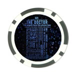 Doctor Who Tardis Poker Chip Card Guard (10 pack) Front