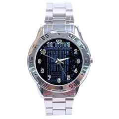 Doctor Who Tardis Stainless Steel Analogue Watch by Cemarart