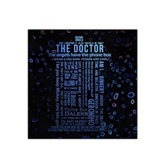 Doctor Who Tardis Satin Bandana Scarf 22  X 22  by Cemarart