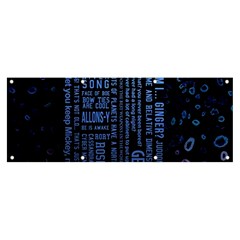 Doctor Who Tardis Banner And Sign 8  X 3  by Cemarart