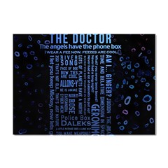 Doctor Who Tardis Crystal Sticker (a4) by Cemarart