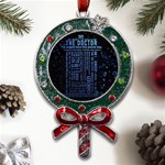 Doctor Who Tardis Metal X Mas Lollipop with Crystal Ornament Front