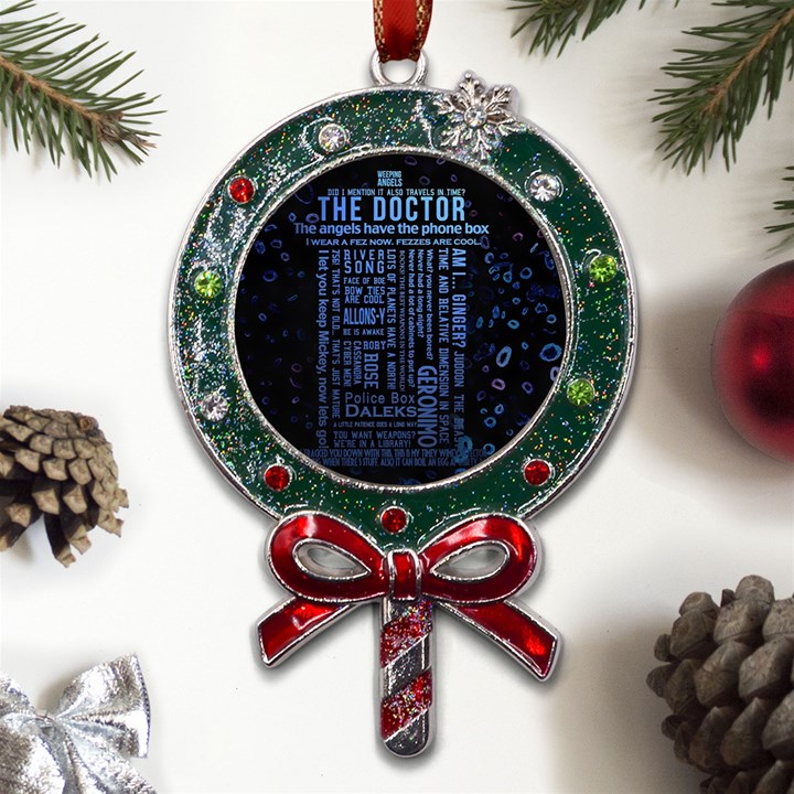 Doctor Who Tardis Metal X Mas Lollipop with Crystal Ornament