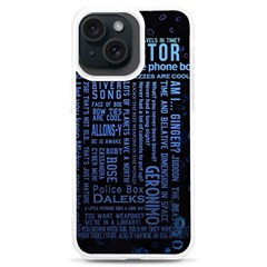 Doctor Who Tardis Iphone 15 Plus Tpu Uv Print Case by Cemarart