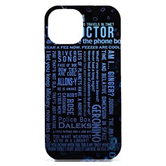 Doctor Who Tardis Iphone 15 Plus Black Uv Print Pc Hardshell Case by Cemarart