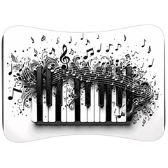 Piano Sounds Velour Seat Head Rest Cushion by RiverRootz