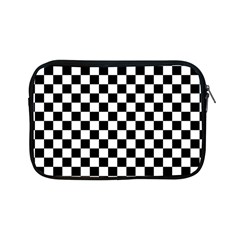 Pattern Checkered Squares Black White Pattern Apple Ipad Mini Zipper Cases by Sabxi