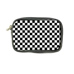 Pattern Checkered Squares Black White Pattern Coin Purse by Sabxi