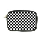 Pattern Checkered Squares Black White Pattern Coin Purse Front