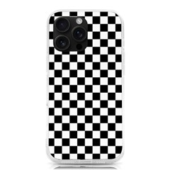 Pattern Checkered Squares Black White Pattern Iphone 16 Pro Max Tpu Uv Print Case by Sabxi