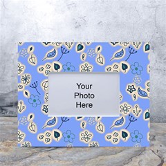 Abstract Pattern White Tabletop Photo Frame 4 x6  by Sabxi