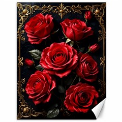 Red Roses Canvas 36  X 48  by Sabxi