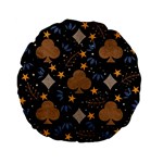 Seamless Pattern Repeat Repetition Standard 15  Premium Flano Round Cushions Front