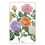 Embroidery Roses Floral Design Name Card Style USB Flash Drive Back