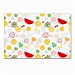 Pattern Seamless Texture Fruit Postcard 4 x 6  (Pkg of 10) Front