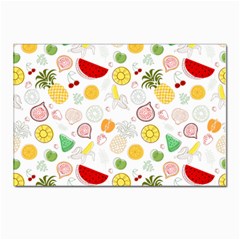 Pattern Seamless Texture Fruit Postcards 5  X 7  (pkg Of 10) by Sabxi