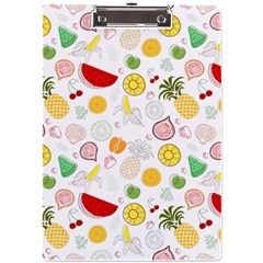 Pattern Seamless Texture Fruit A4 Acrylic Clipboard by Sabxi