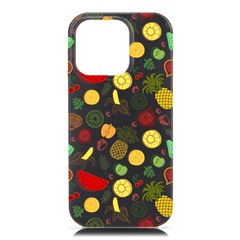 Pattern Seamless Texture Fruit Iphone 16 Pro Max Black Uv Print Pc Hardshell Case by Sabxi