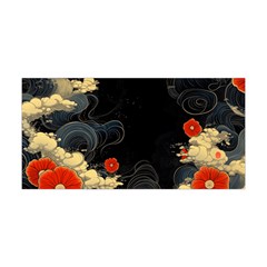 Korean Art Flowers Asian Pattern Yoga Headband by Sabxi