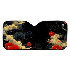 Korean Art Flowers Asian Pattern Car Windshield Sunshade by Sabxi