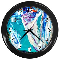 Seascape Wall Clock (black) by bestdesignintheworld