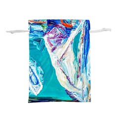 Seascape Lightweight Drawstring Pouch (l) by bestdesignintheworld