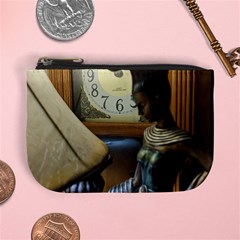 Clock And Lady Mini Coin Purse by bestdesignintheworld