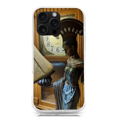 Clock And Lady Iphone 16 Pro Max Tpu Uv Print Case by bestdesignintheworld