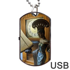 Lady Dog Tag Usb Flash (one Side) by bestdesignintheworld