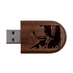 Lady Wood Oval Usb Flash Drive by bestdesignintheworld