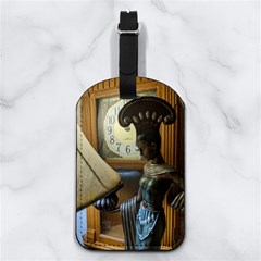 Lady Nappa Leather Luggage Tag Rectangle by bestdesignintheworld