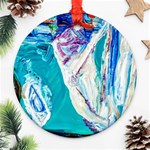 sailing boat Round Ornament (Two Sides) Front