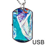 sailing boat Dog Tag USB Flash (One Side) Front